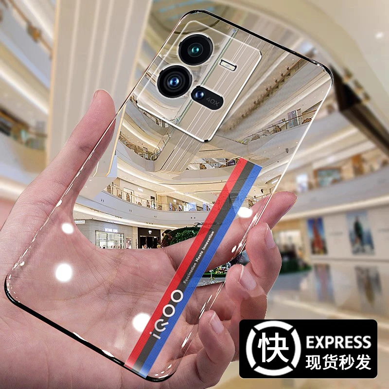 vivoiqoo10pro手机壳iqoo10手机套新款透明无边框防摔网红手机壳