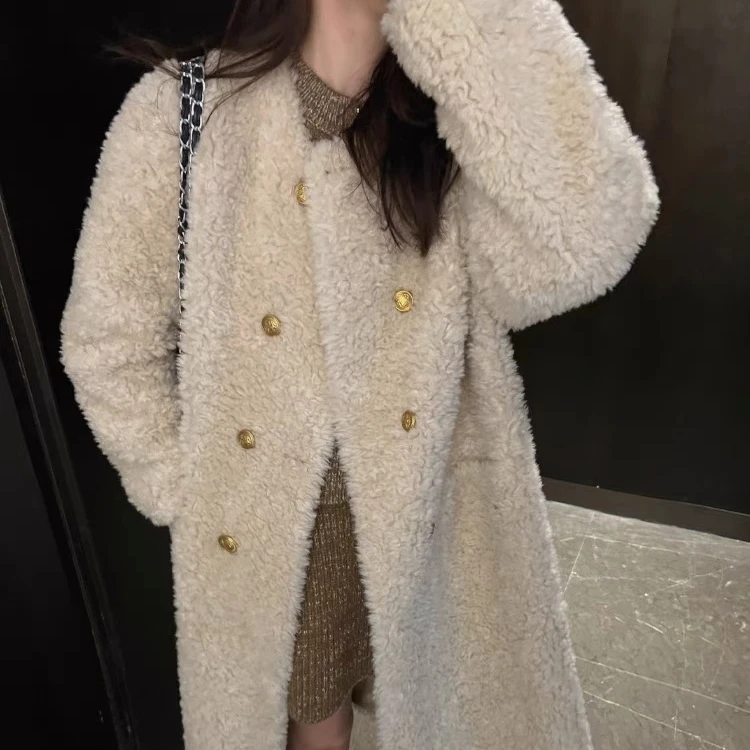 【摩格拉】秋冬厚外套加厚气质时尚百搭女士冬季长款外套-828