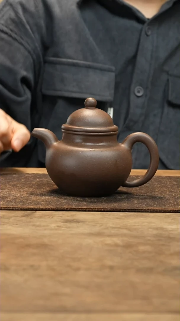 【闪购商品】紫砂茶壶微瑕天青寿珍掇球360毫升