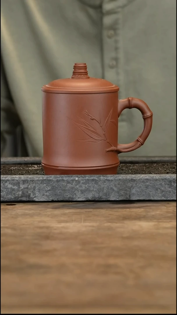 【闪购商品】紫砂茶壶微瑕竹节盖杯