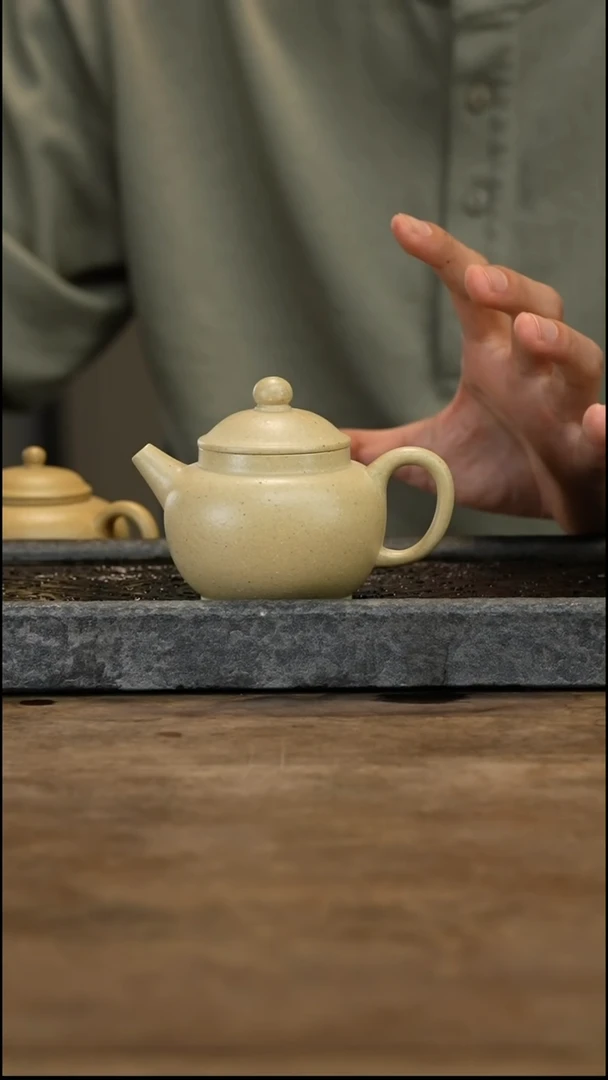【闪购商品】紫砂茶壶微瑕绿段巨轮珠150毫升