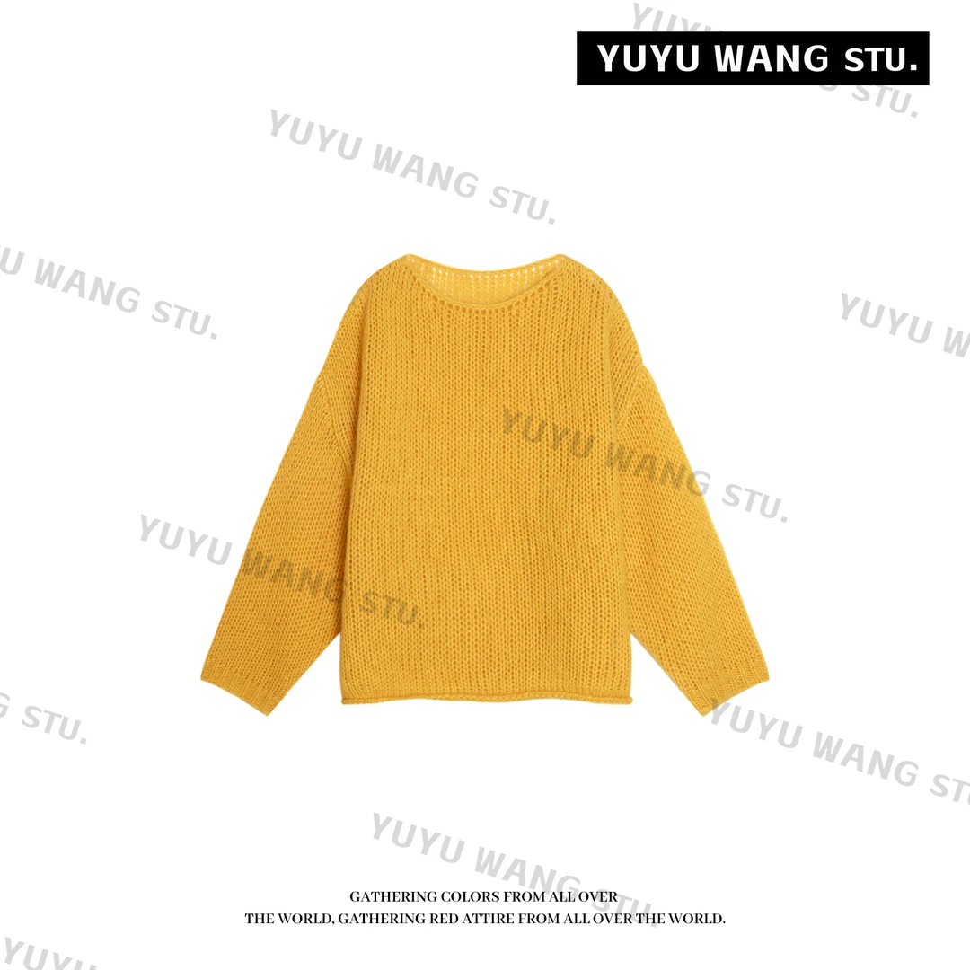 YUYU WANG【金盏】 黄色毛衫上衣 RBZ2FD252