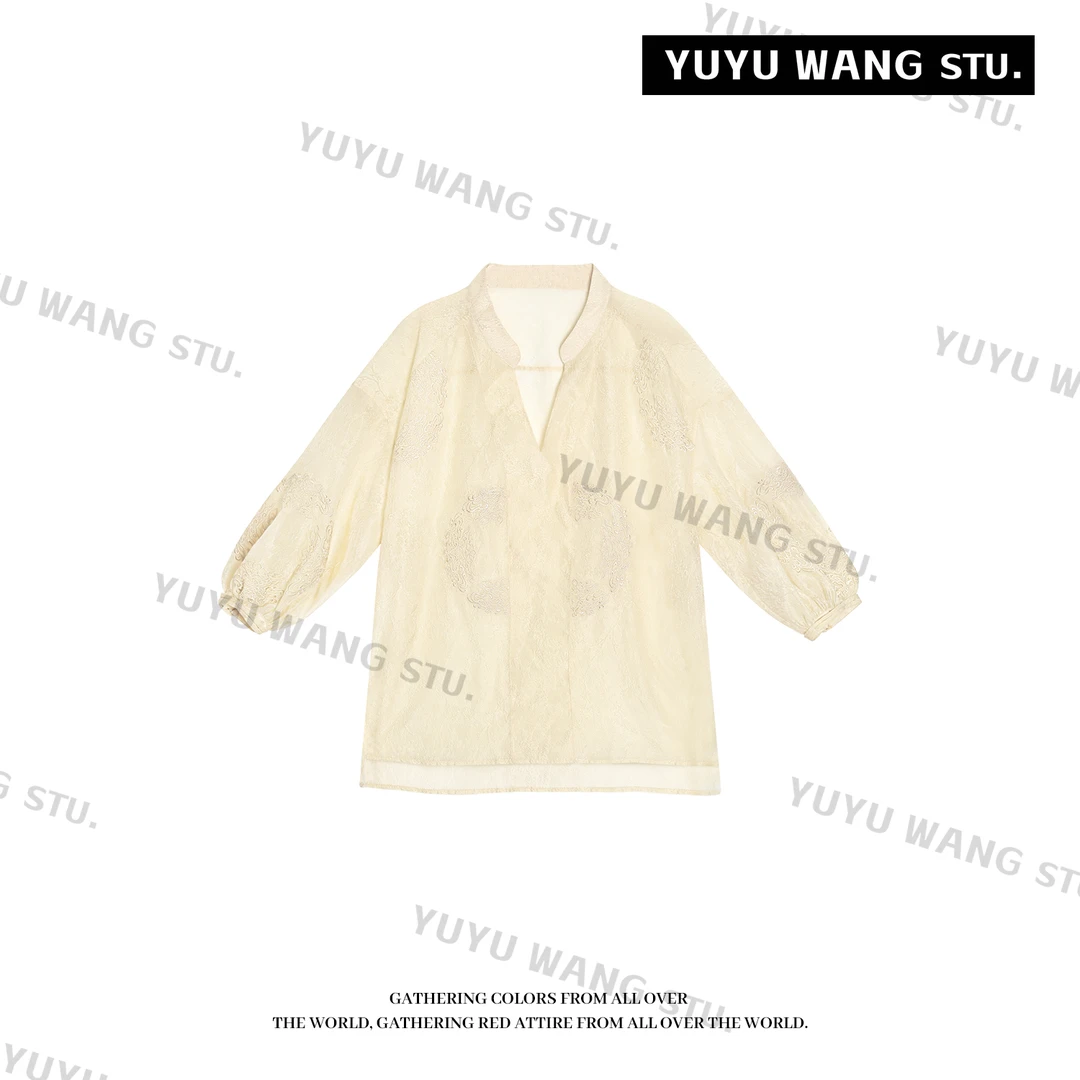 YUYU WANG【扶风】重工刺绣设计感上衣 RBZ2FQ032