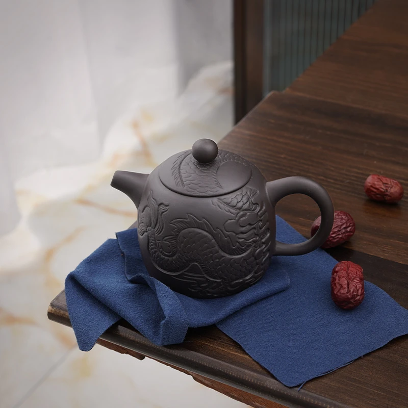 GF181紫砂壶半手工泡茶壶大号家用紫泥功夫茶具