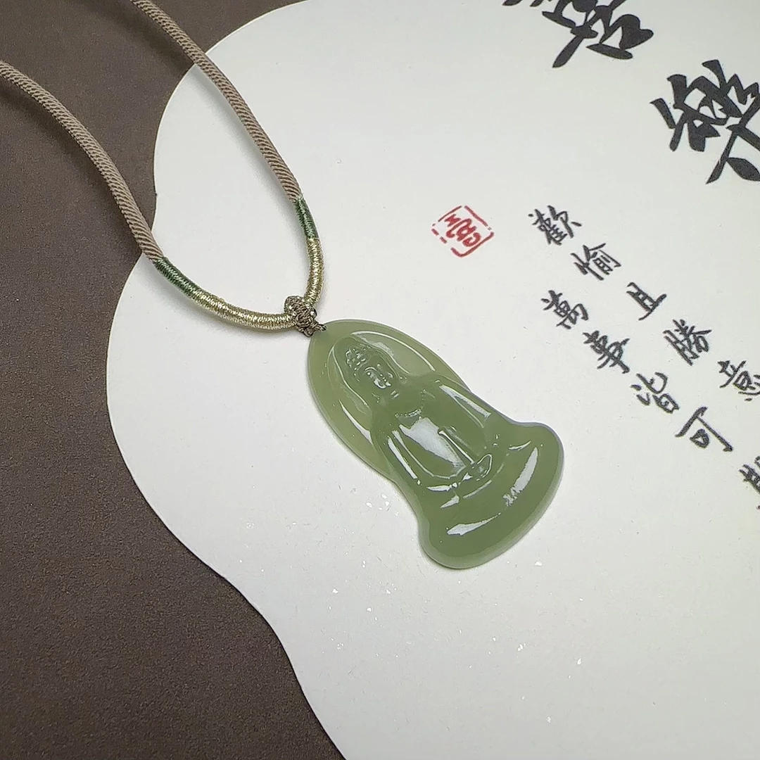 晴水素衣观音吊坠