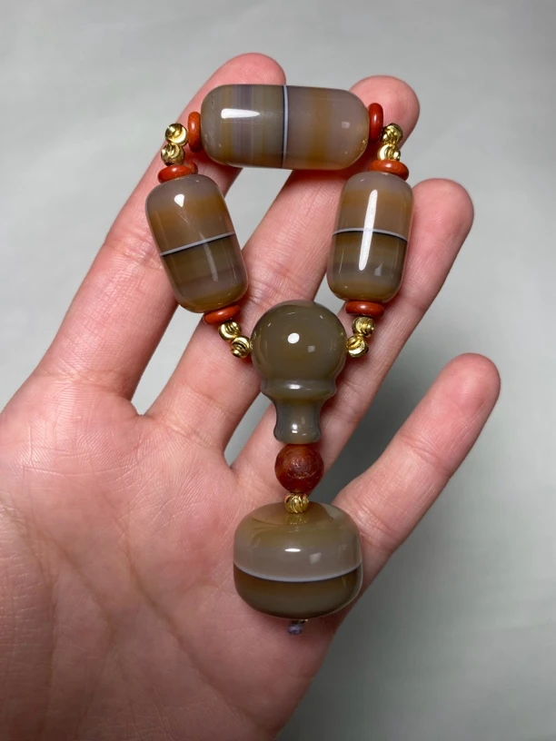 原矿巴玉海玉玛瑙珠天然线条象形缠丝玛瑙 尺寸详情联系客服