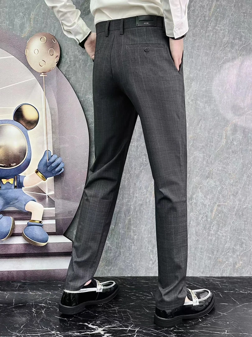 8826休闲裤直筒男士修身薄款百搭夏季