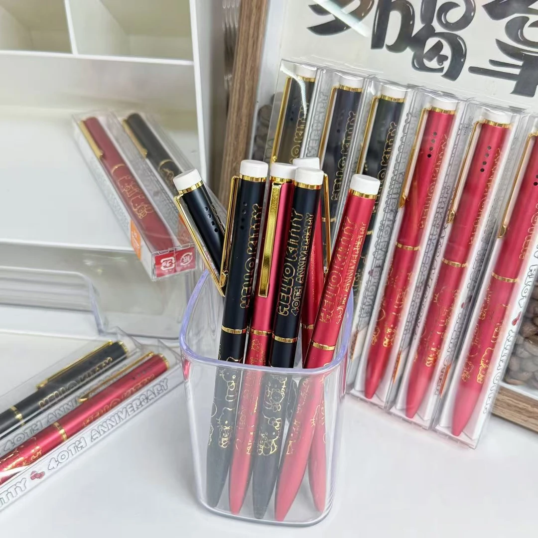 kitty40周年扩香石金属杆中油笔黑芯