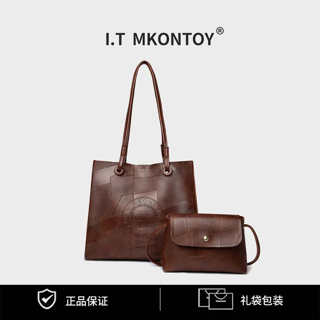 2024高级纹路独特休闲百搭女士包包8230棕色