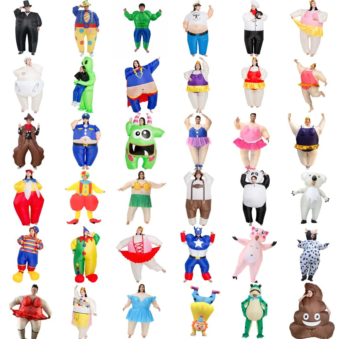 出租年会运动会创意节目卡通人偶行走表演道具搞笑胖相扑充气衣服