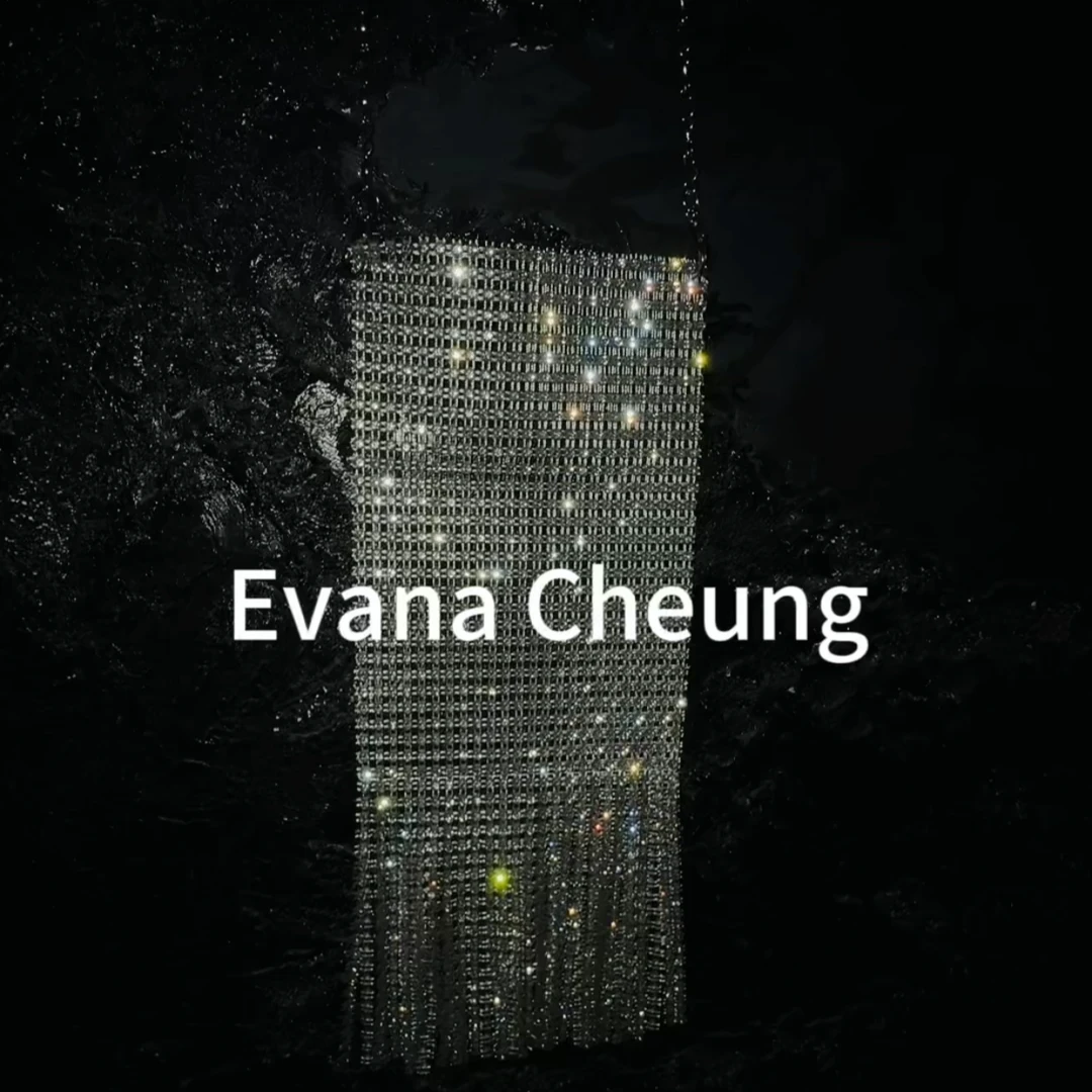 澳洲设计师品牌EvanaCheung 【华灯初上】流苏满钻银河手机包(现）