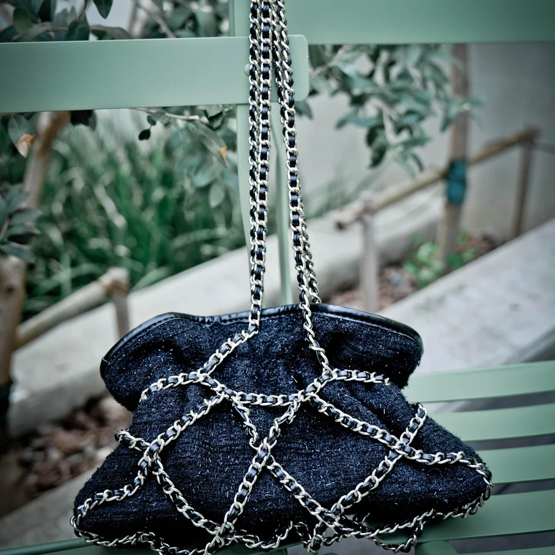 澳洲设计师品牌EvanaCheung【茉莉系列】菱格链条包（现）