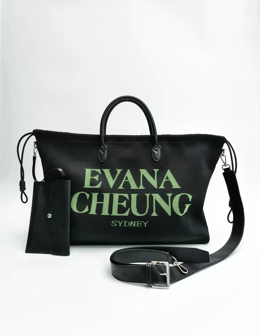澳洲设计师Evana Cheung【经典LOGO系列】大号环保科技布斜挎包