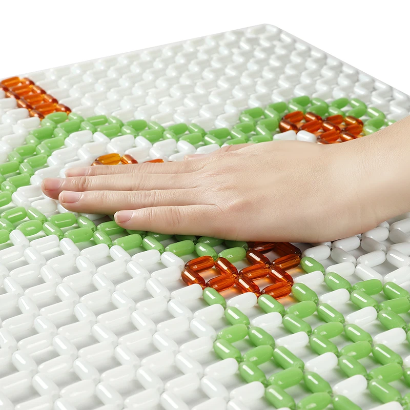 透气家用冰凉沙发单人办公室椅垫玻璃珠屁屁珠子手编坐垫凉垫四方