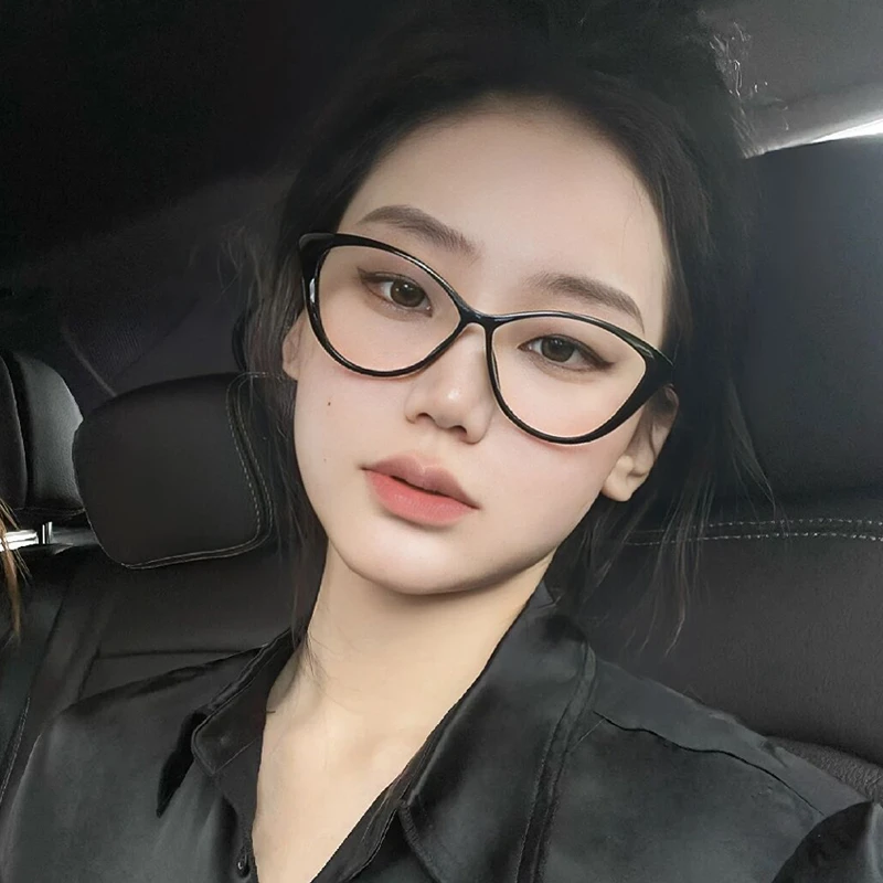 【南希专属】猫眼眼镜框女素颜可配近视镜网红防蓝光平光镜大脸显瘦
