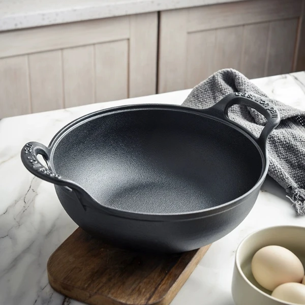 【福】20cm元宝锅铸铁炒锅炖锅煎锅加厚小炒锅无涂层炉灶通用