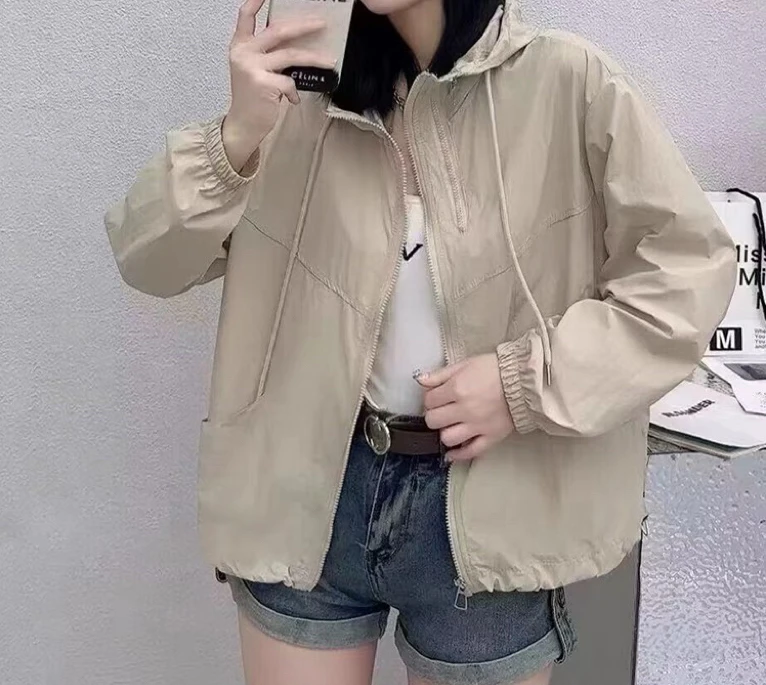 24-05双拉链净色短外套