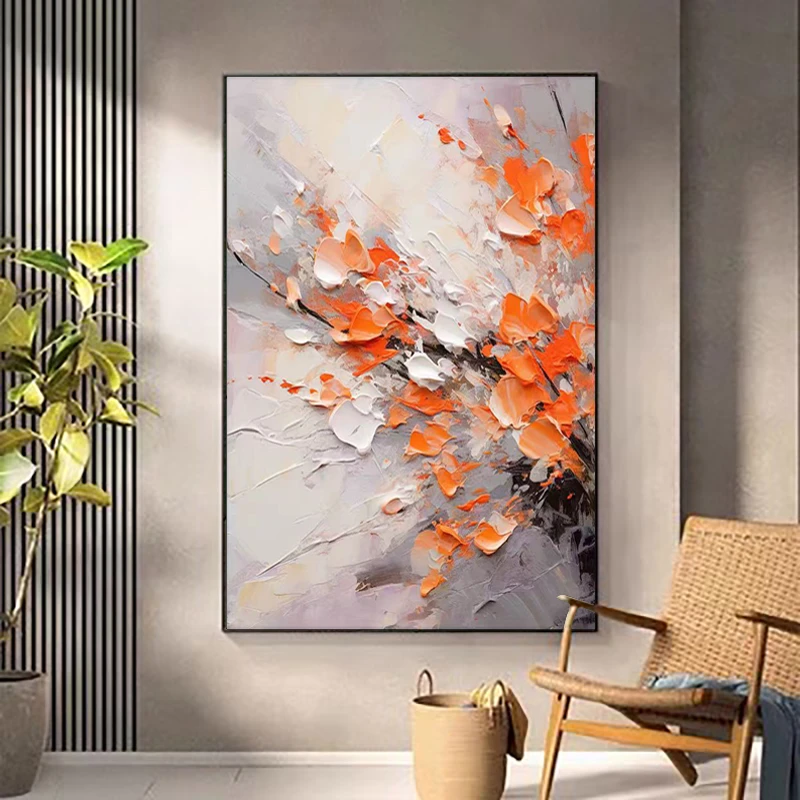 《花香》立体肌理感抽象花卉入户玄关装饰画沙发背景墙挂画