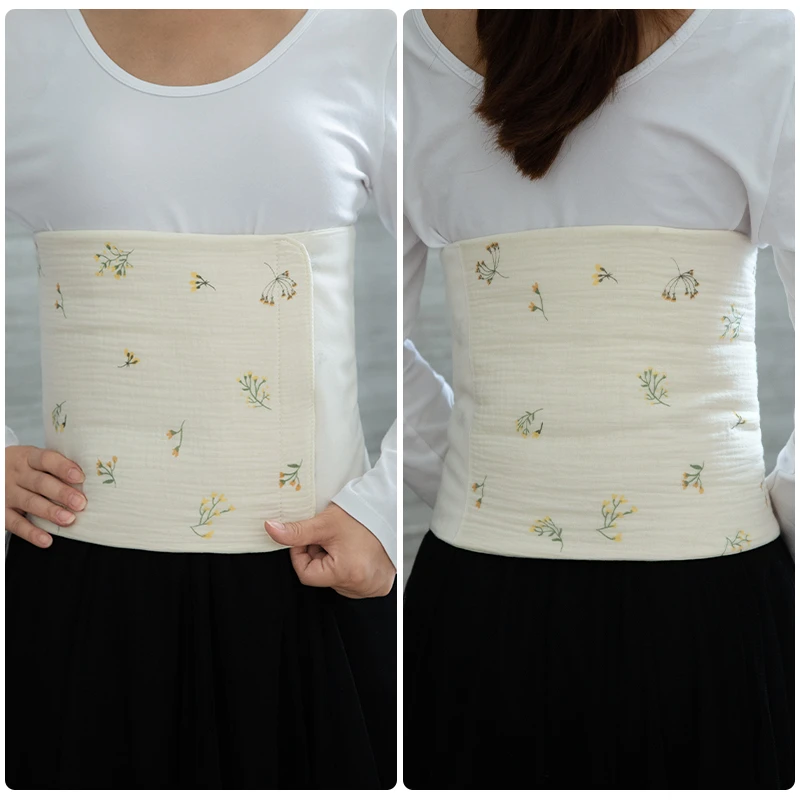 女士棉花保暖护腰带成人暖腰暖肚子防寒腹带大人睡觉暖胃肚围冬