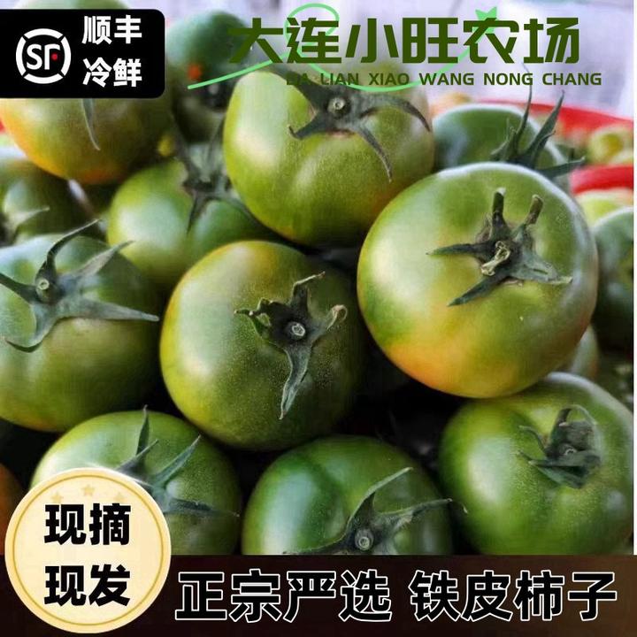 大果4斤 【绿色食品】大连正宗铁皮柿子草莓柿子西红柿番茄酸甜可口