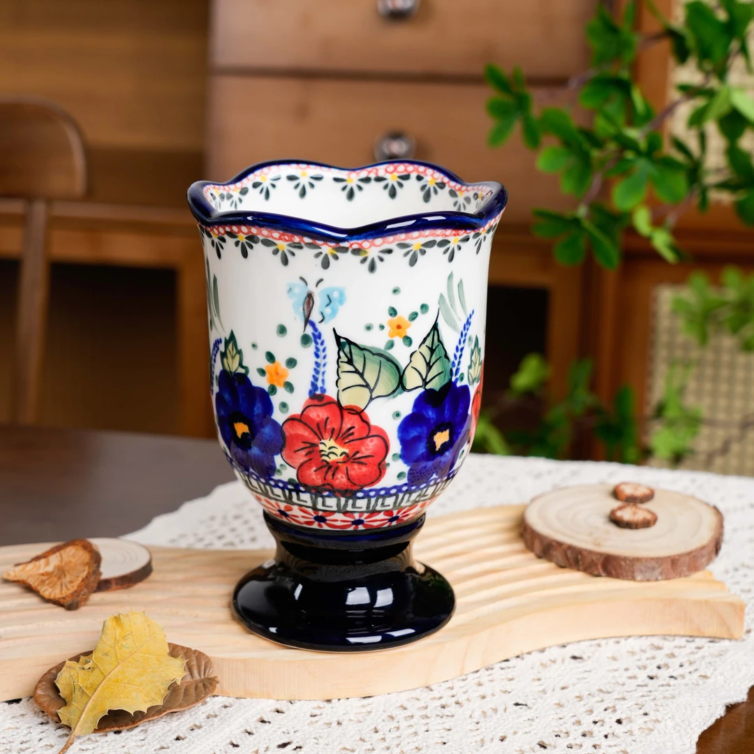 【SILISIA/出口原单】手绘西里西亚-高脚筷子筒（大号）