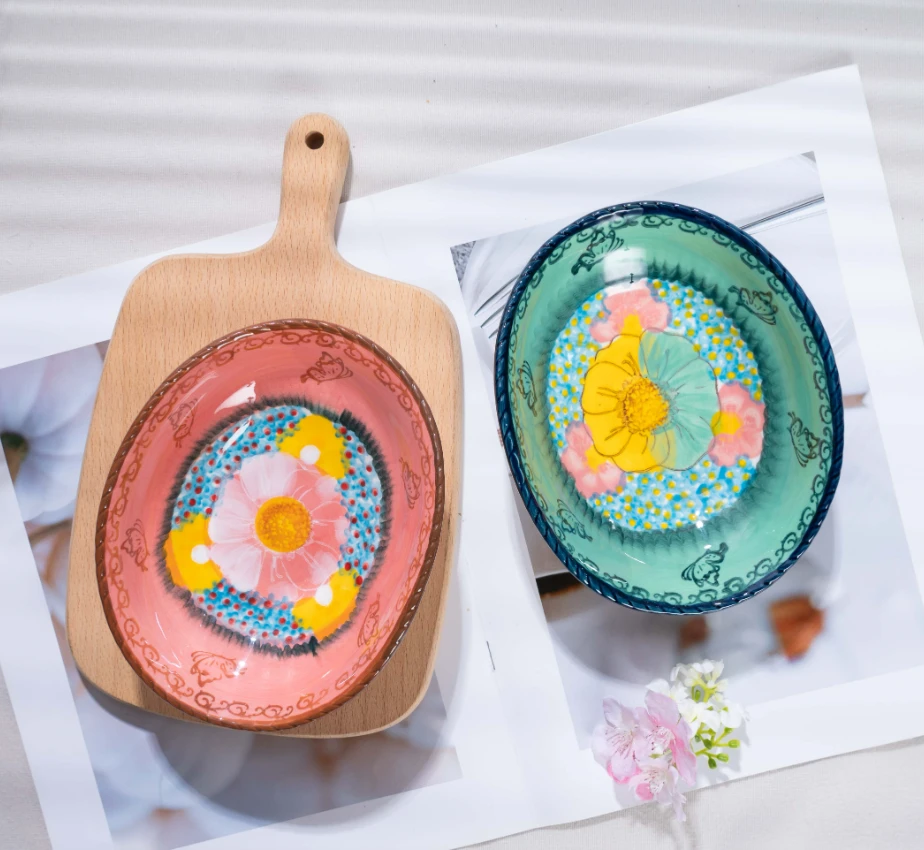 【SILESIA/出口原单】樱花雪月/碧海苍田-元宝小碗两个装