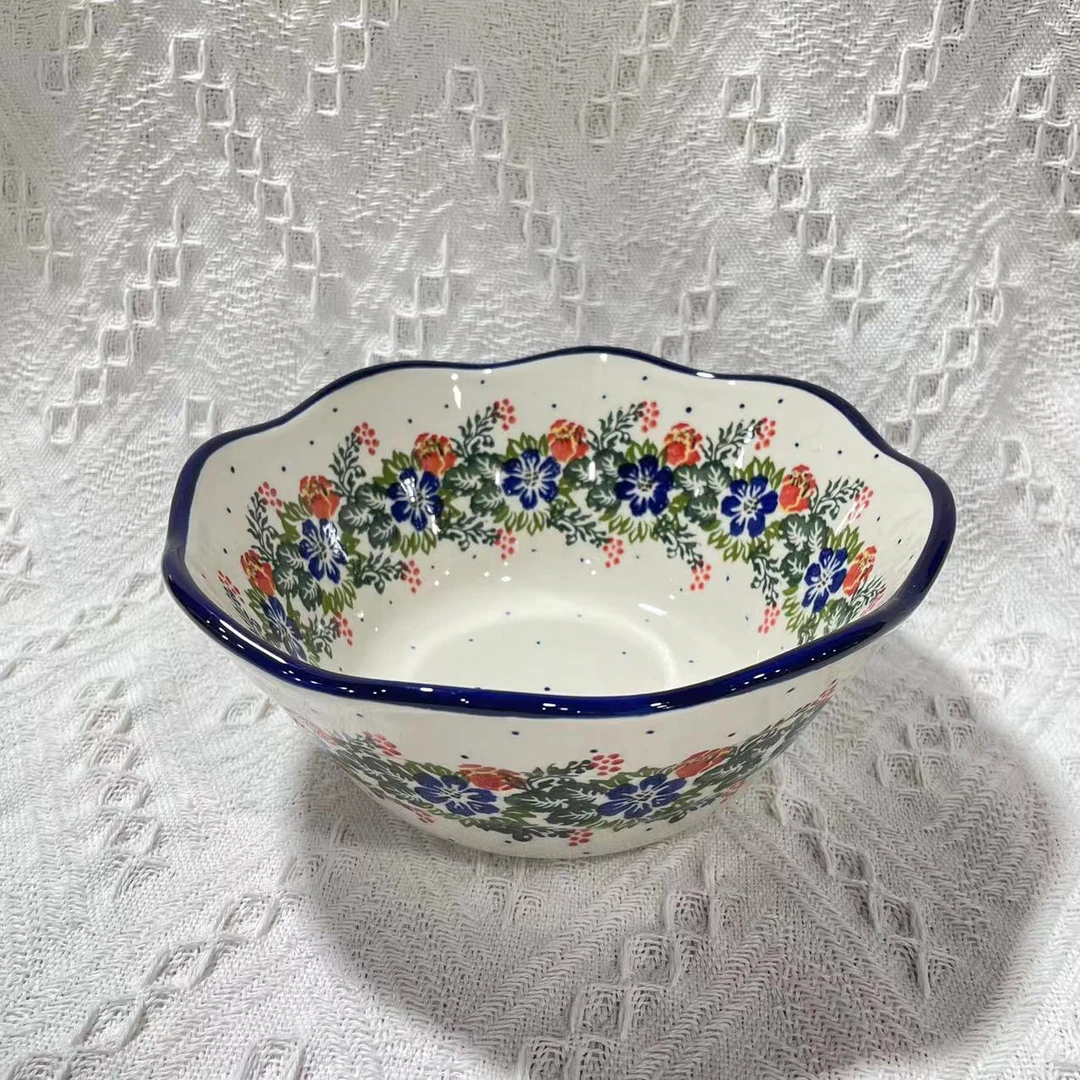 【SILESIA/出口原单】手绘素雅-7.5英寸斗笠碗