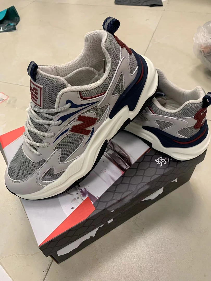 娜娜家秋季新款百搭网面透气运动休闲男鞋237835