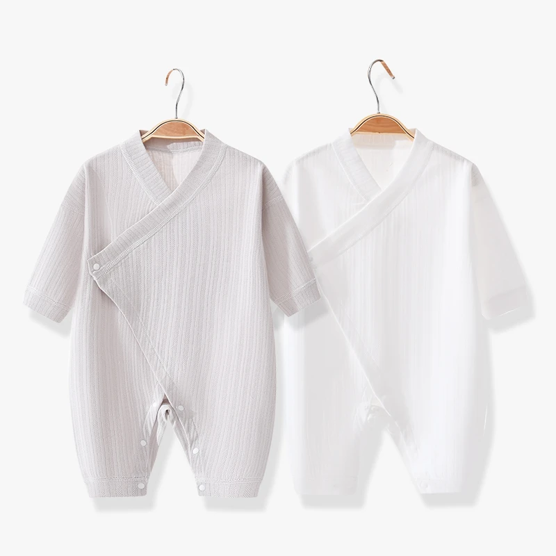 婴儿长袖连体衣春秋纯棉新生幼儿衣服和尚服男女宝宝秋装哈衣爬服