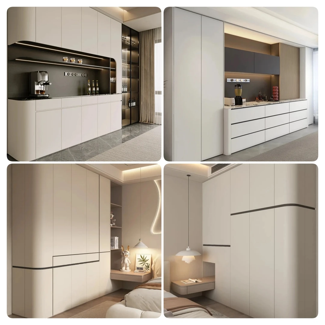 新款2025全屋定制精选实景图集衣柜酒柜榻榻米鞋柜橱柜电视墙等