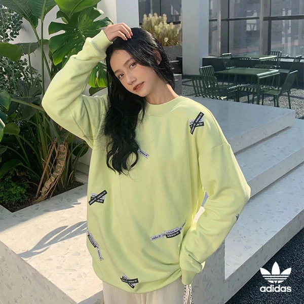 adidas/阿迪达斯时尚潮流三叶草女子运动卫衣H38832【AD专属】图文