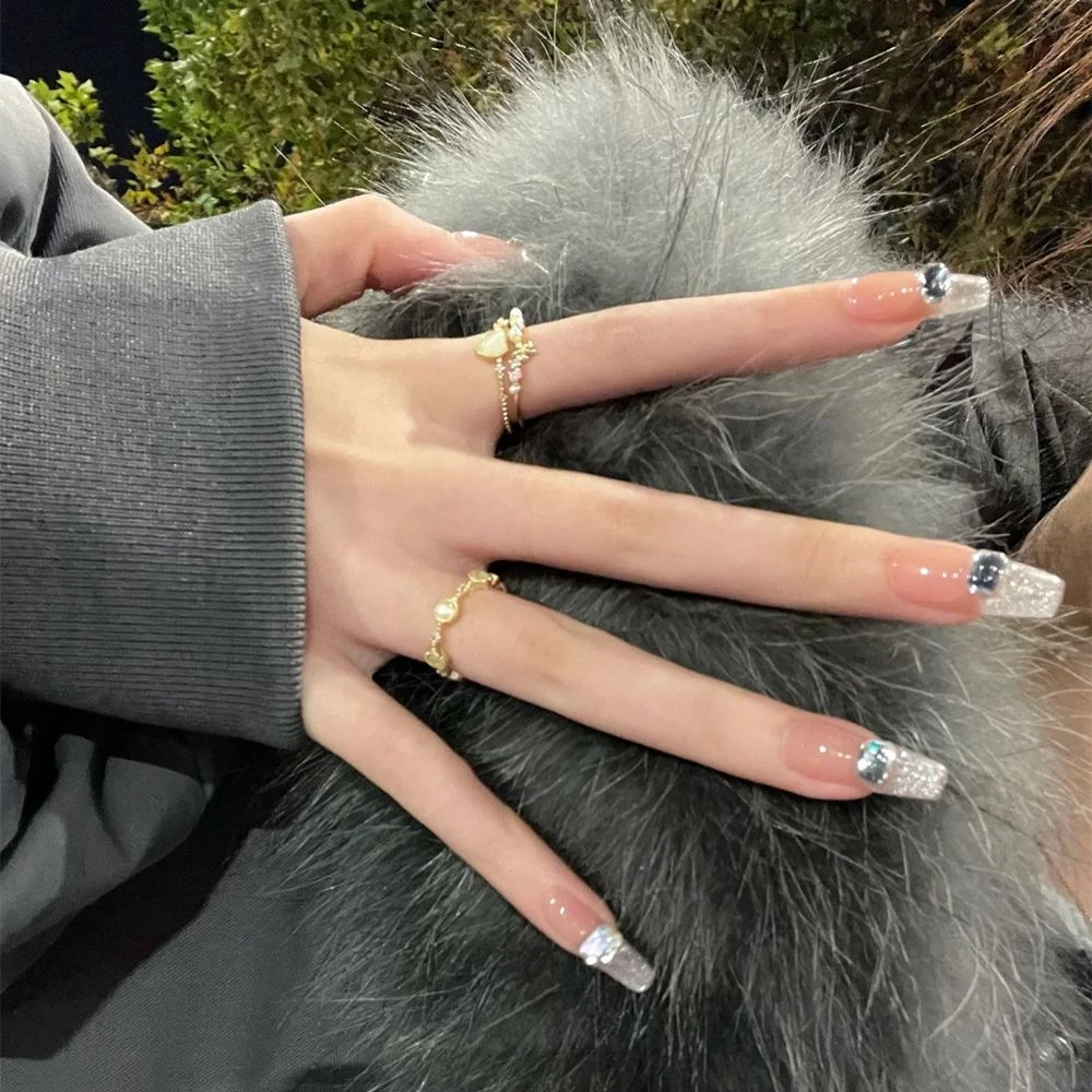 Un穿戴甲美甲手工可拆卸穿戴甲显白美甲贴片ins风超仙美甲
