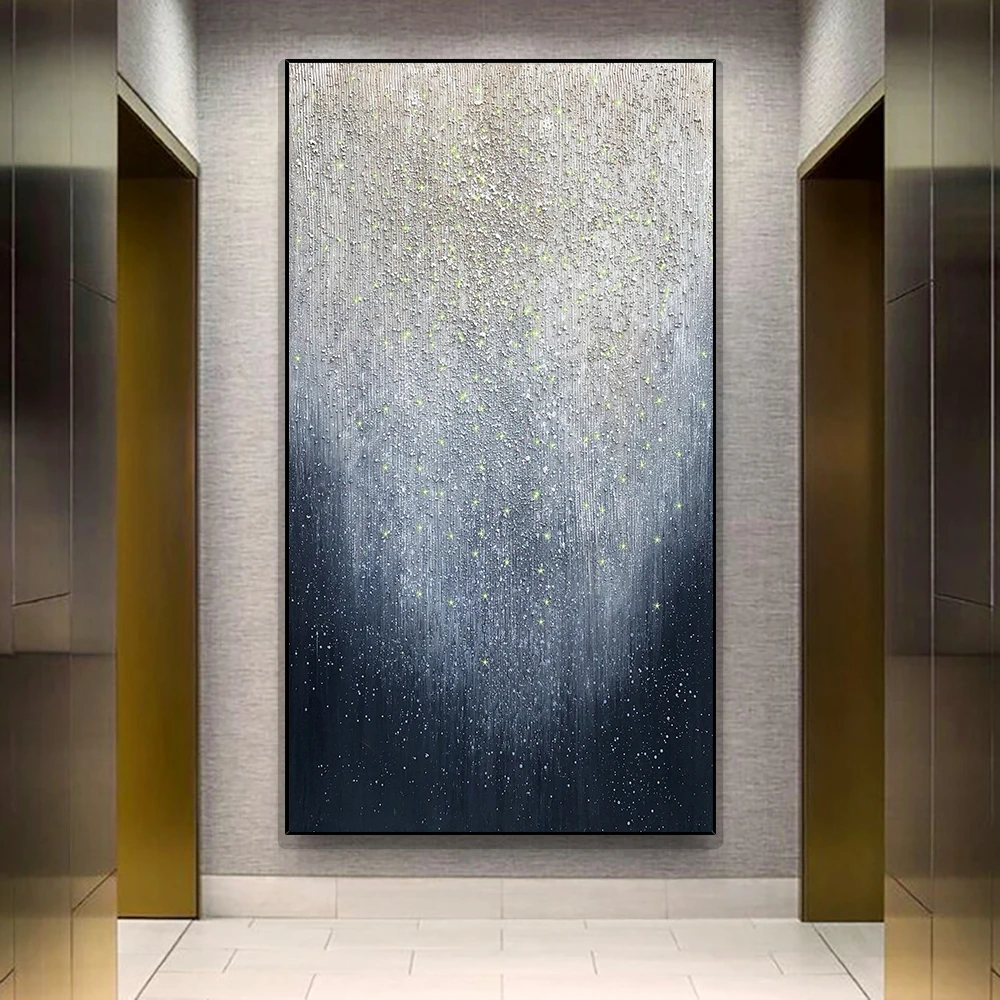 手工砂岩装饰画星光闪耀轻奢玄关背景墙现代客厅餐厅走廊挂画北欧