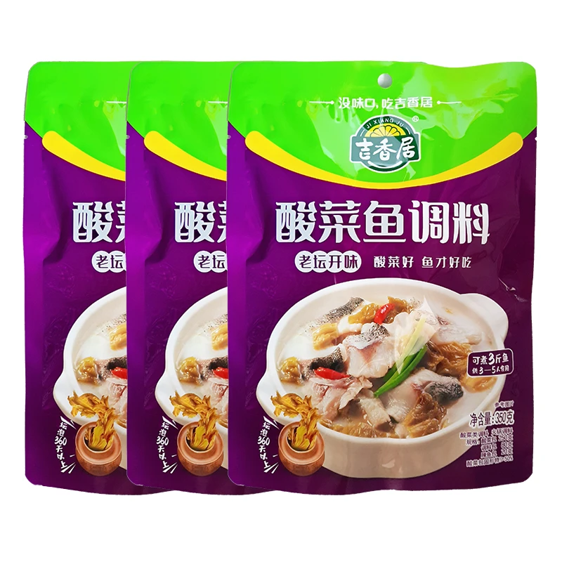 吉香居酸菜鱼调料350g四川老坛酸菜火锅底料调料包开味酸菜鱼佐料