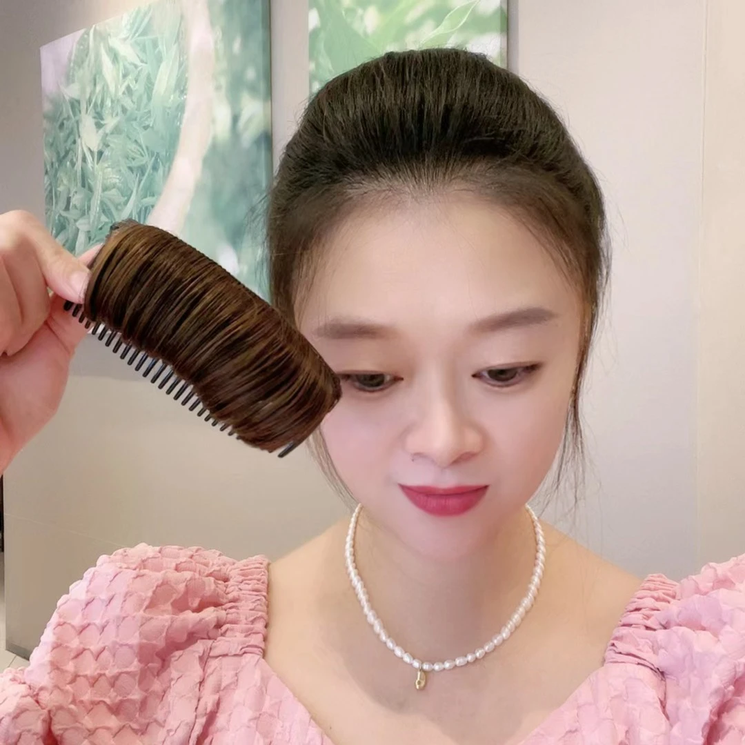 蓬松简约时尚优雅大号扎头发塑料增发高颅顶垫发梳高颅顶神器