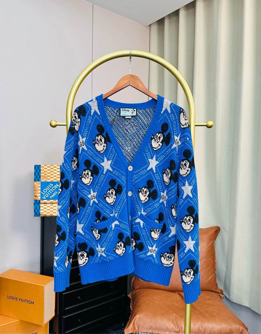 Gucci 蓝色米奇满印开衫 平台7999