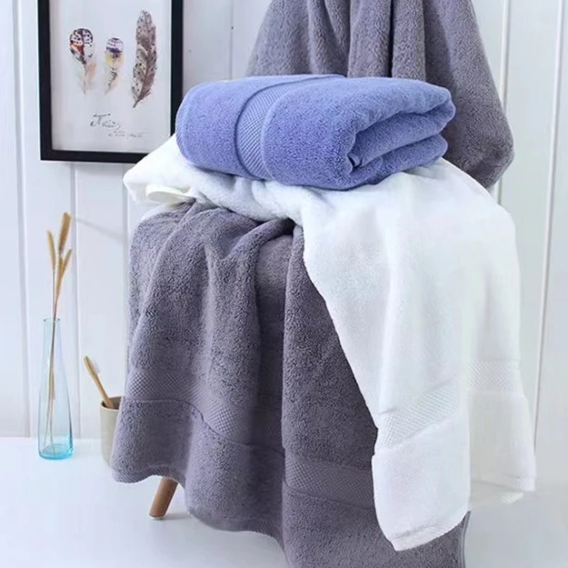 长绒棉浴巾棉柔80*160加厚加大浴巾吸水家用酒店美容院浴巾洗澡巾