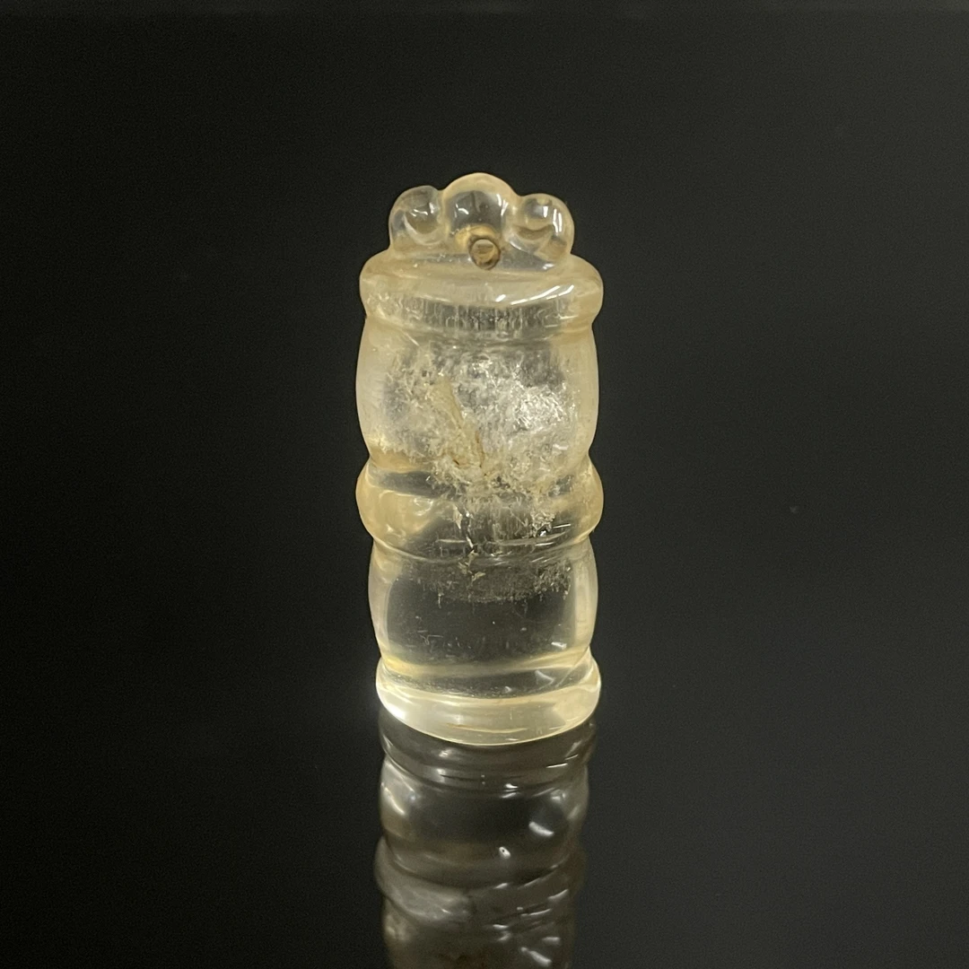 清代水晶竹节佩/483541/收藏/传承/【友谊文物商店】