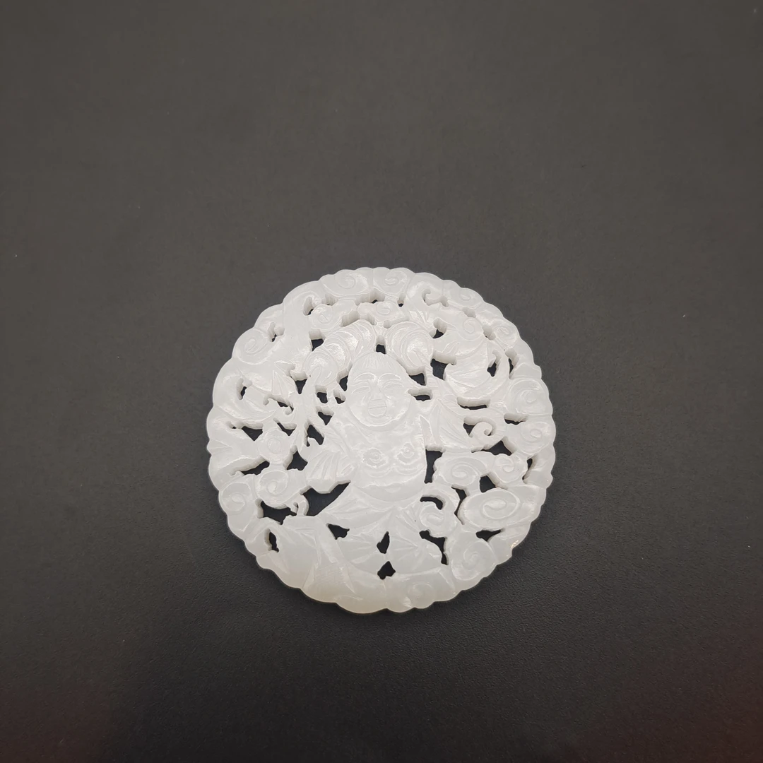 【友谊商店】清代玉透雕人物佩405759