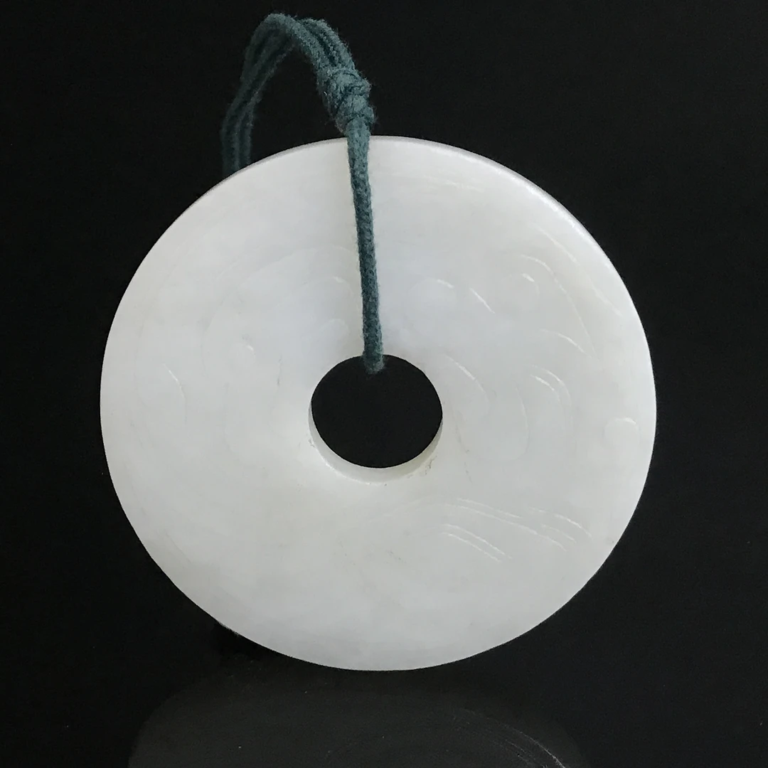 清早期和田玉仿古纹璧/415752/收藏/传承/【友谊文物商店】
