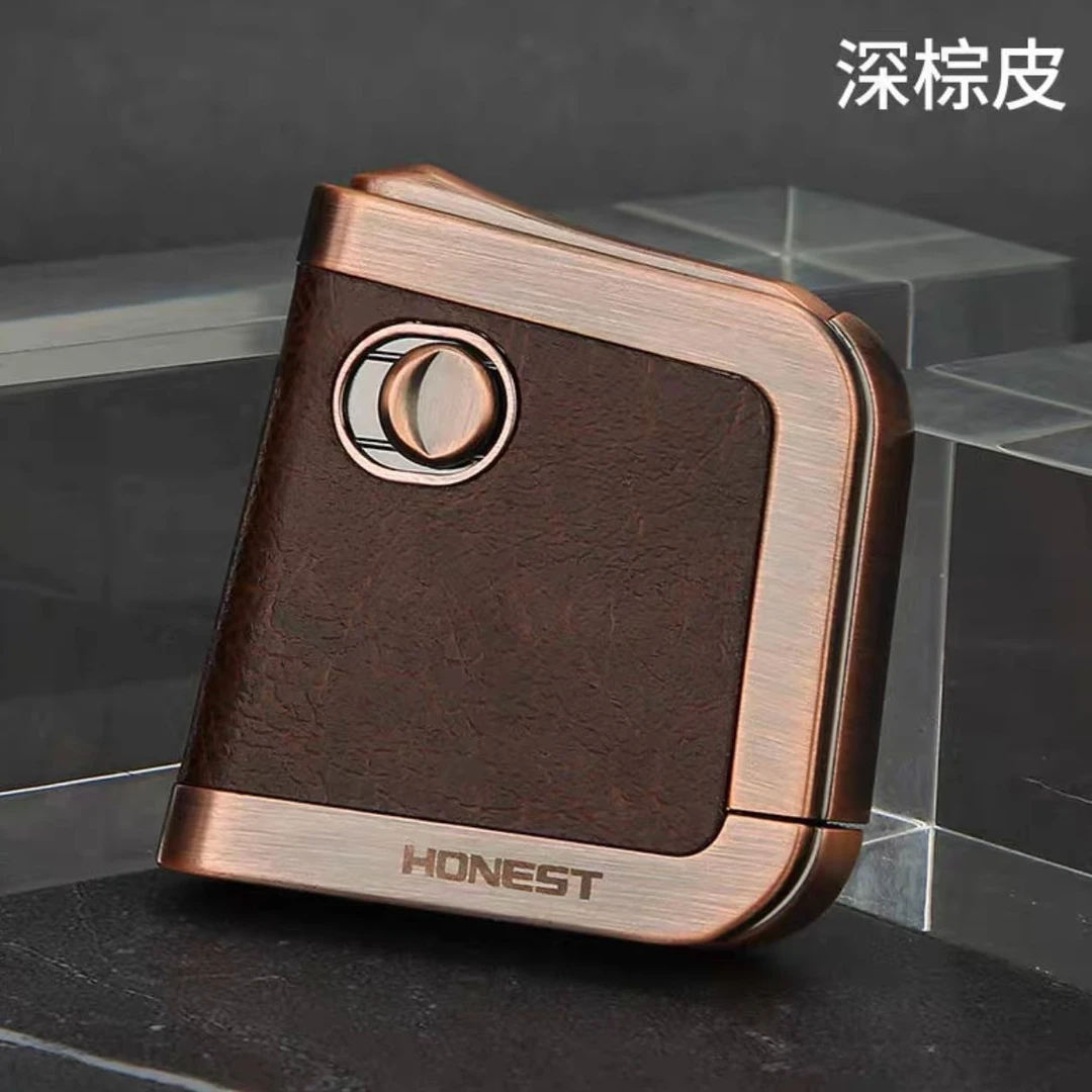 百诚霞光半自动弹射煤油打火机