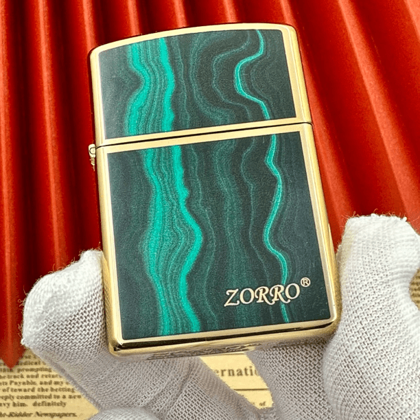 佐罗902孔雀蓝波浪纹复古煤油防风打火机