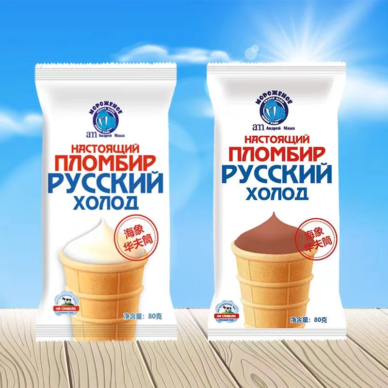 俄罗斯海象华夫桶2支（2味）巧克力  牛乳