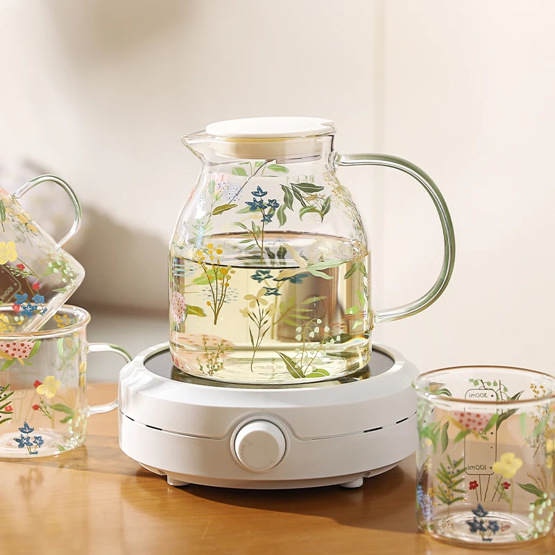 川岛屋高硼硅玻璃泡茶壶耐高温烧水壶2025新款电陶炉煮花茶具