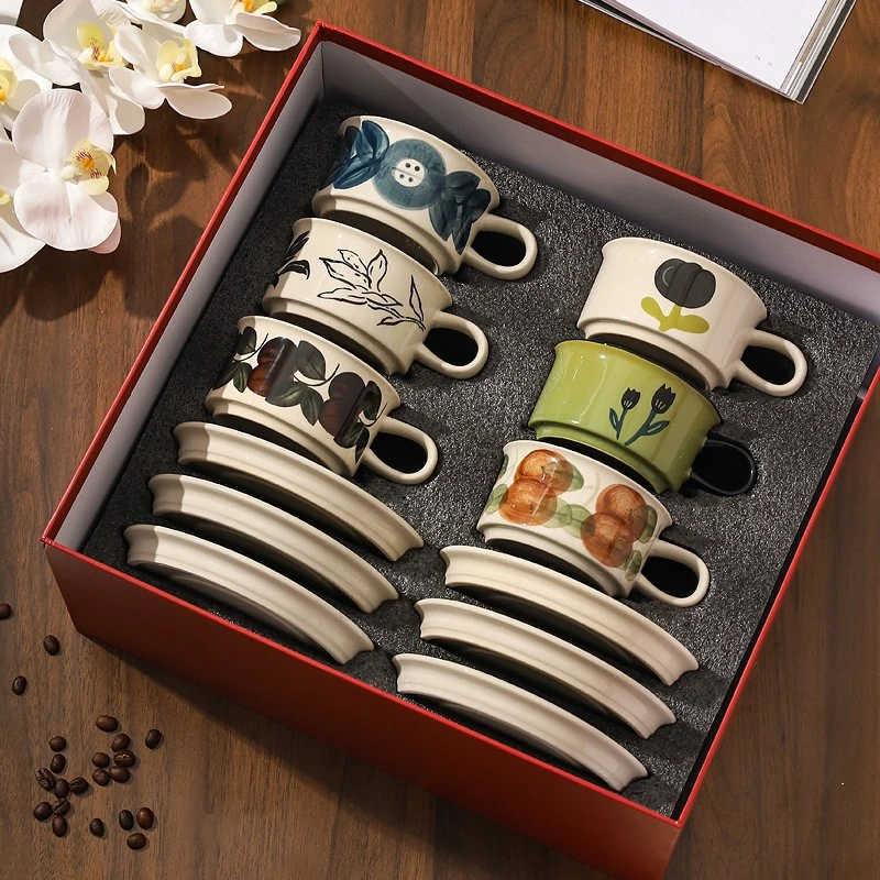 【达人专享】川岛屋咖啡杯套装礼盒装高档精致新婚伴手礼物马克杯子