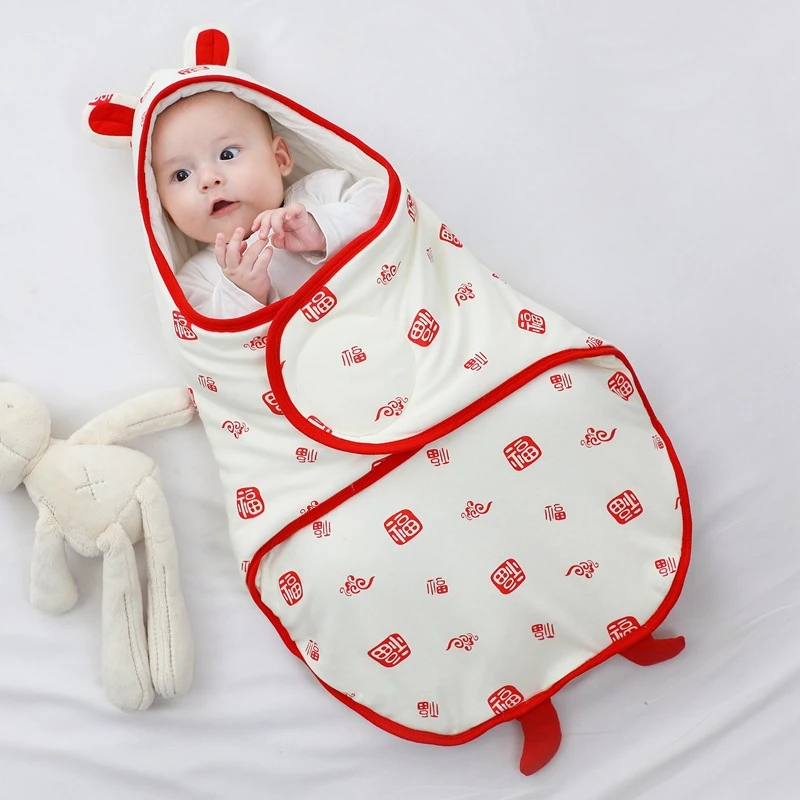 婴儿包被纯棉初生抱被春秋冬加厚宝宝产房包巾新生儿襁褓防踢睡袋