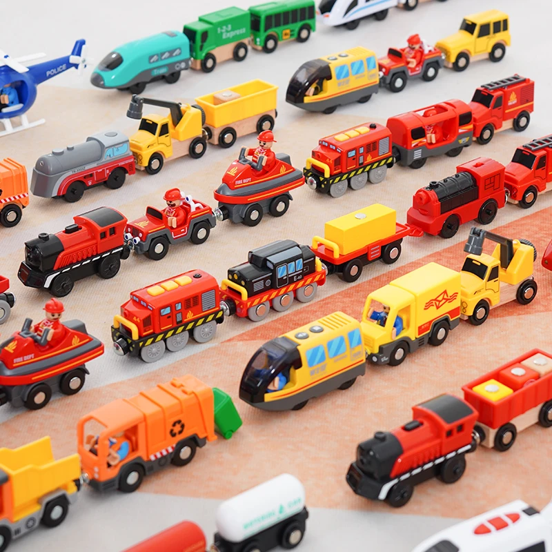 儿童玩具火车轨道发光电动车仿真男孩火车动车高铁模型发声和谐号