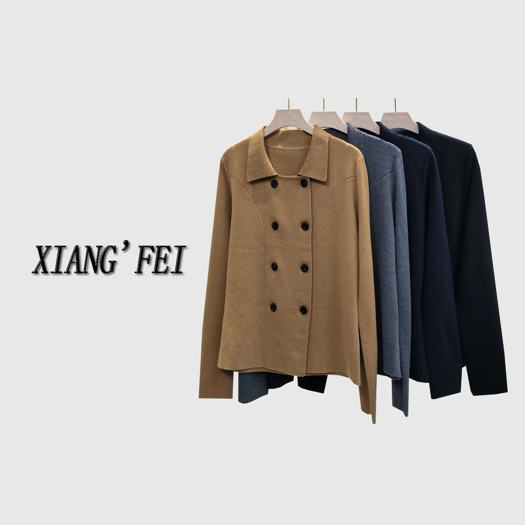 【湘姐推荐】3112新秋款减龄气质百搭双排扣休闲西装小外套秋冬爆款