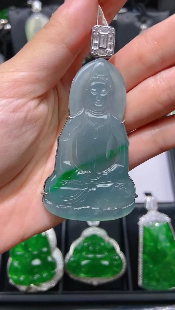 【闪购商品】翡翠颈饰未镶嵌天然A货翡翠g12