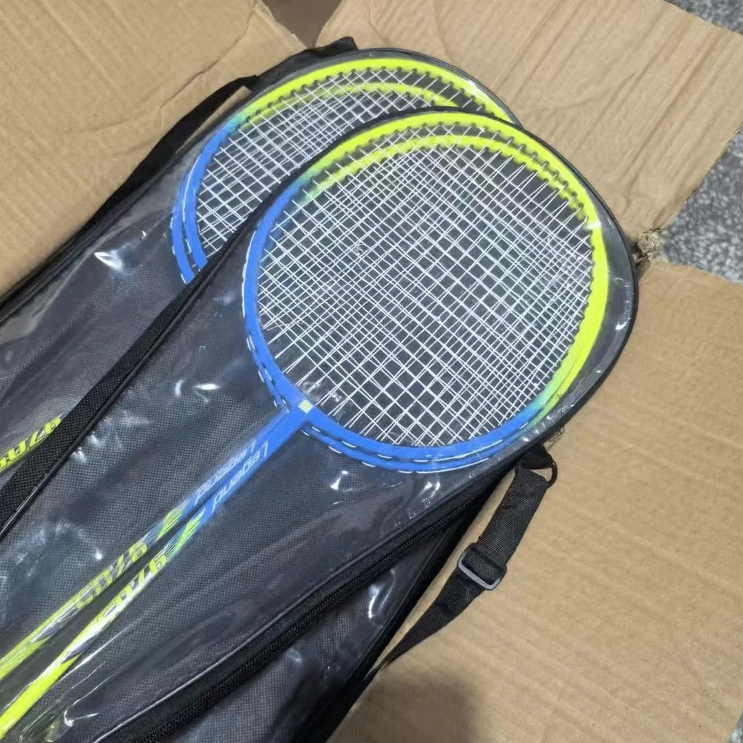 蓝绿拼色羽毛球拍(原包装2只)